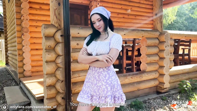 Деревенская милашка с села приглашает парня в гости